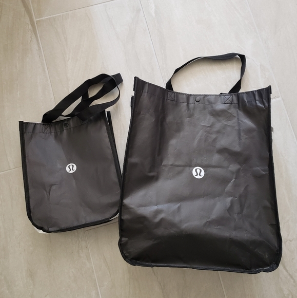 Lululemon Athletica Reusable Snap Closure Tote Bags - Picture 7 of 7
